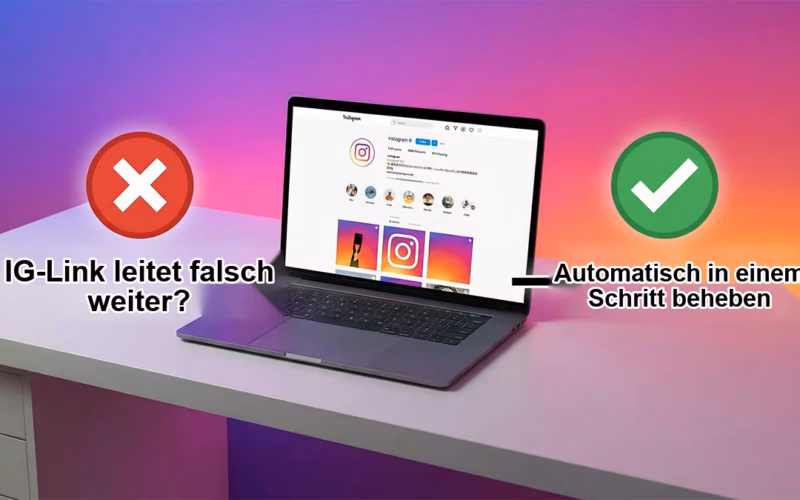 Lokalisierter Screenshot für Springt der IG Reels-Link in der PC-Version ständig? Tutorial zur automatischen Reparatur mit einem Trick (2026)