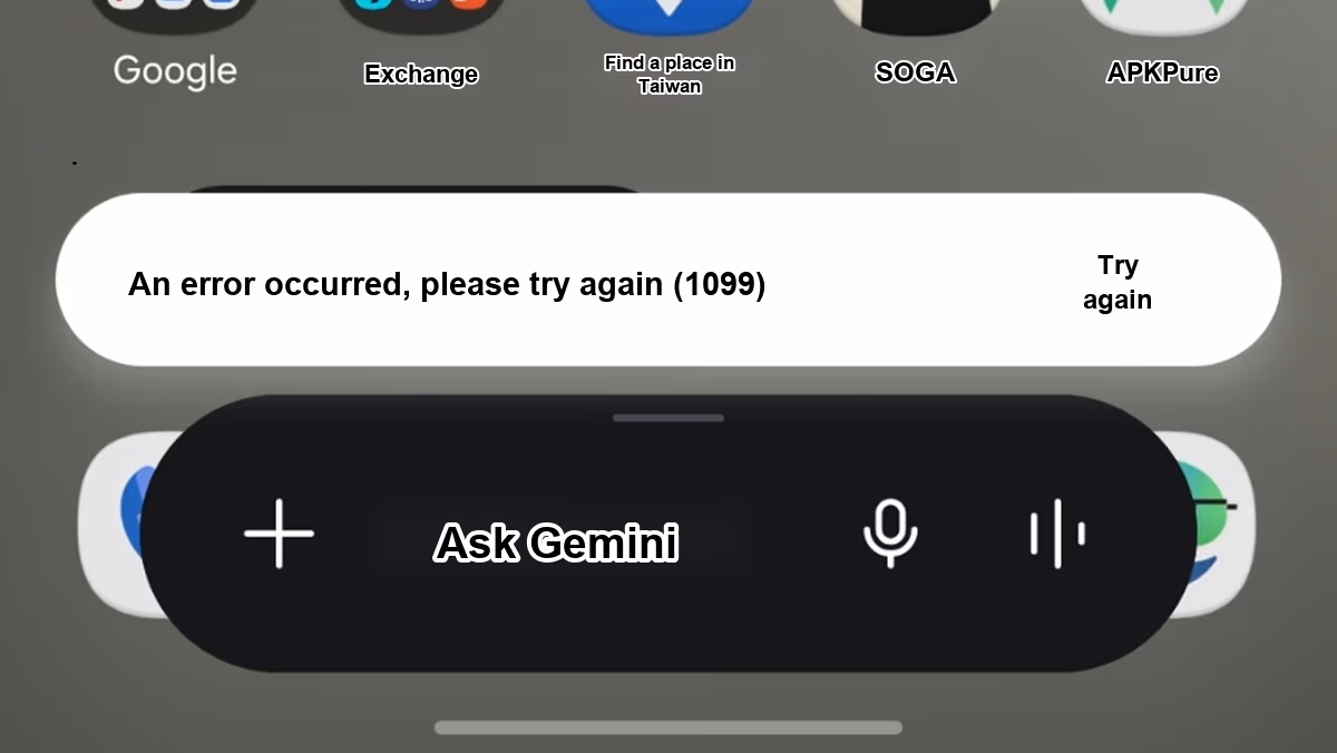 Localized screenshot for How to fix Gemini App error 1099