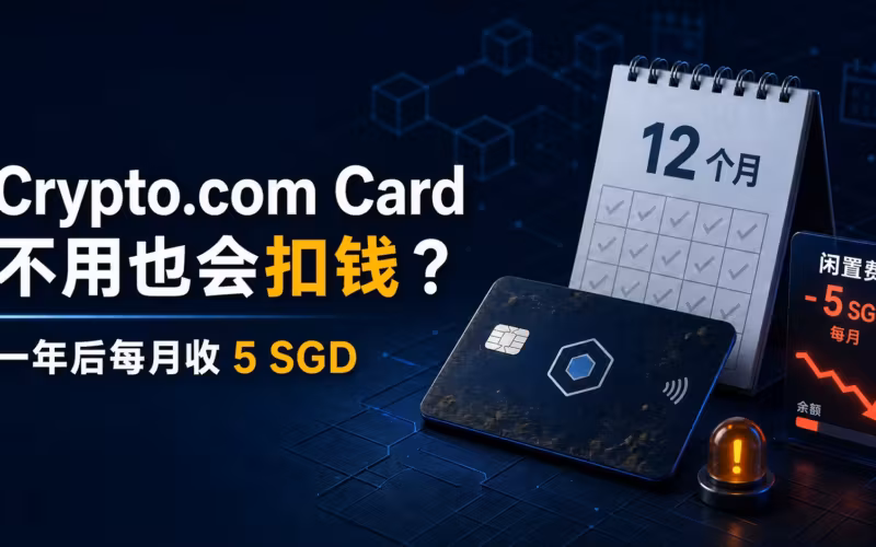 Crypto.com Card 一年后每月收取 5 SGD 闲置费